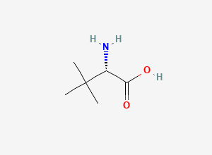 Two-dimensional chemical structure of L-tert-Leucine