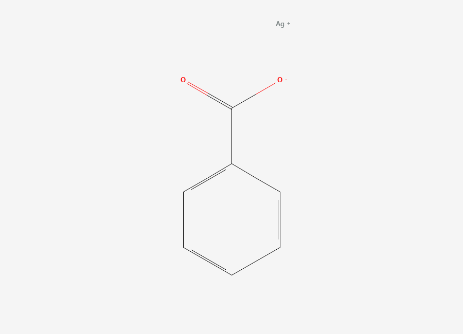 Two-dimensional chemical structure of Silver benzoate