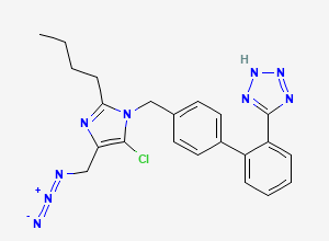 Two-dimensional chemical structure of Losartan Impurity 6