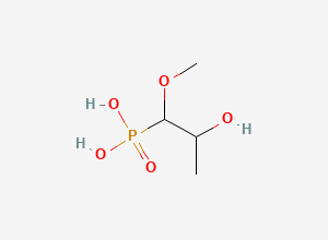 Two-dimensional chemical structure of (2-Hydroxy-1-methoxypropyl)phosphonic acid