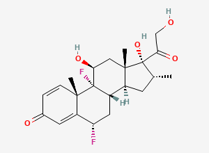 Two-dimensional chemical structure of Flumethasone, CAS 2135-17-3