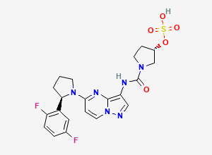 Two-dimensional chemical structure of Larotrectinib Impurity 7