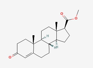 Two-dimensional chemical structure of Methyl 3-Oxo-4-Androsten-17-Carboxylate, CAS 2681-55-2