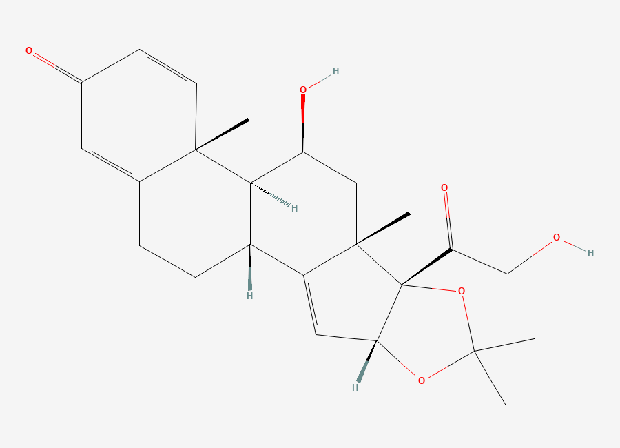 Two-dimensional chemical structure of Delta-14-Desonide, CAS 131918-67-7