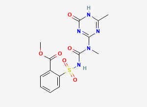 Two-dimensional chemical structure of O-Demethyl Tribenuron-methyl, CAS 879554-48-0