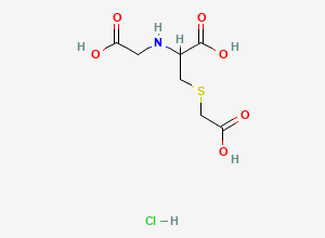 Two-dimensional chemical structure of (2R)-2-((Carboxymethyl)amino)-3-((carboxymethyl)sulfanyl)propanoic Acid