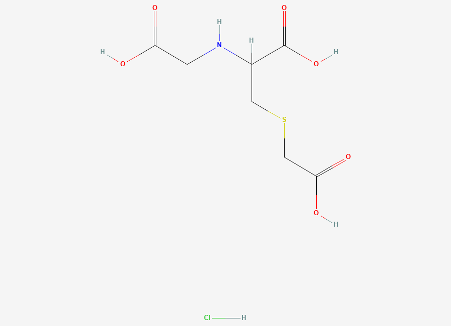 Two-dimensional chemical structure of (2R)-2-((Carboxymethyl)amino)-3-((carboxymethyl)sulfanyl)propanoic Acid
