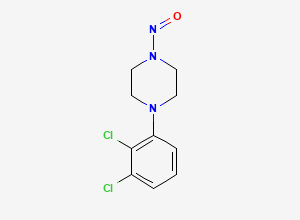 Two-dimensional chemical structure of N-Nitroso Aripiprazole EP Impurity B, CAS 2989508-28-1