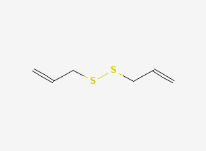 Two-dimensional chemical structure of Diallyl Disulfide, CAS 2179-57-9