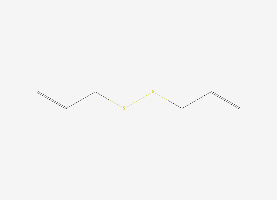 Two-dimensional chemical structure of Diallyl Disulfide, CAS 2179-57-9