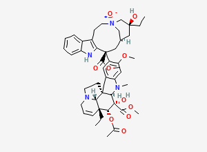 Two-dimensional chemical structure of Vinblastine N-oxide/ Vinblastine Impurity B, CAS 61936-68-3