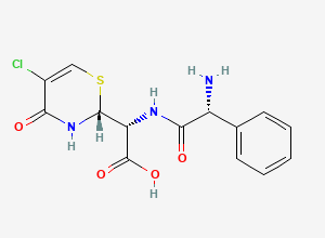 Two-dimensional chemical structure of Cefaclor Open-Ring Impurity / Cefaclor EP Impurity E, CAS 188915-50-6
