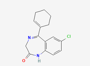 Two-dimensional chemical structure of Tetrazepam EP Impurity E (Free Base), CAS 10379-11-0