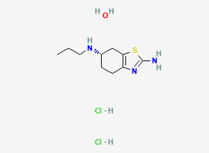 Two-dimensional chemical structure of Pramipexole Dihydrochloride Monohydrate