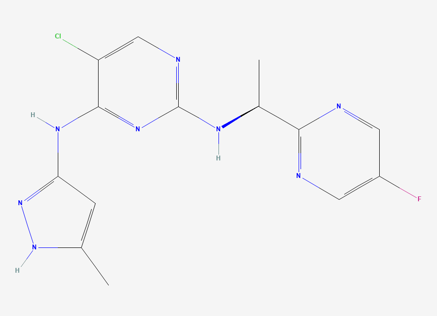 Two-dimensional chemical structure of Azd-1480