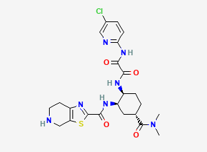 Two-dimensional chemical structure of N-Desmethyl Edoxaban, CAS 778571-11-2