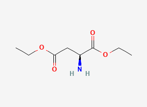 Two-dimensional chemical structure of Aspartic acid diethyl ester