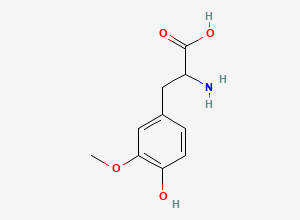 Two-dimensional chemical structure of Levodopa EP Impurity C, CAS 7636-26-2