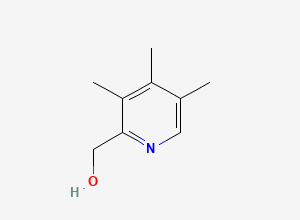 Two-dimensional chemical structure of 3,4,5-Trimethyl-2-pyridinemethanol, CAS 848696-99-1