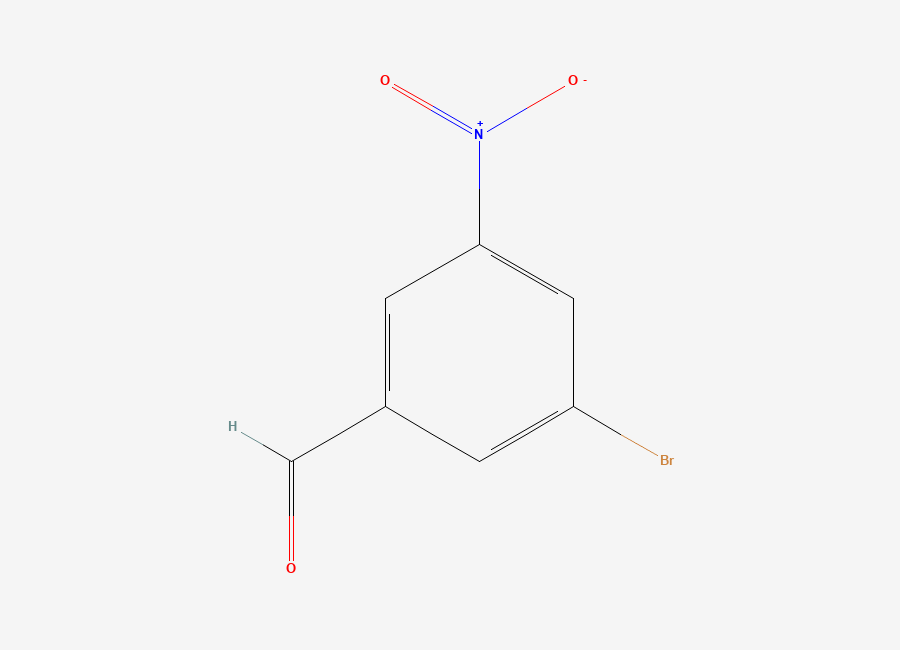 Two-dimensional chemical structure of 3-Bromo-5-nitrobenzaldehyde