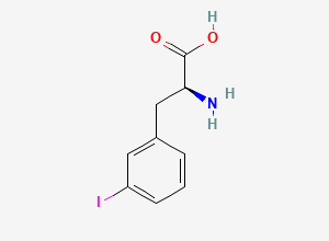 Two-dimensional chemical structure of 3-Iodo-L-phenylalanine