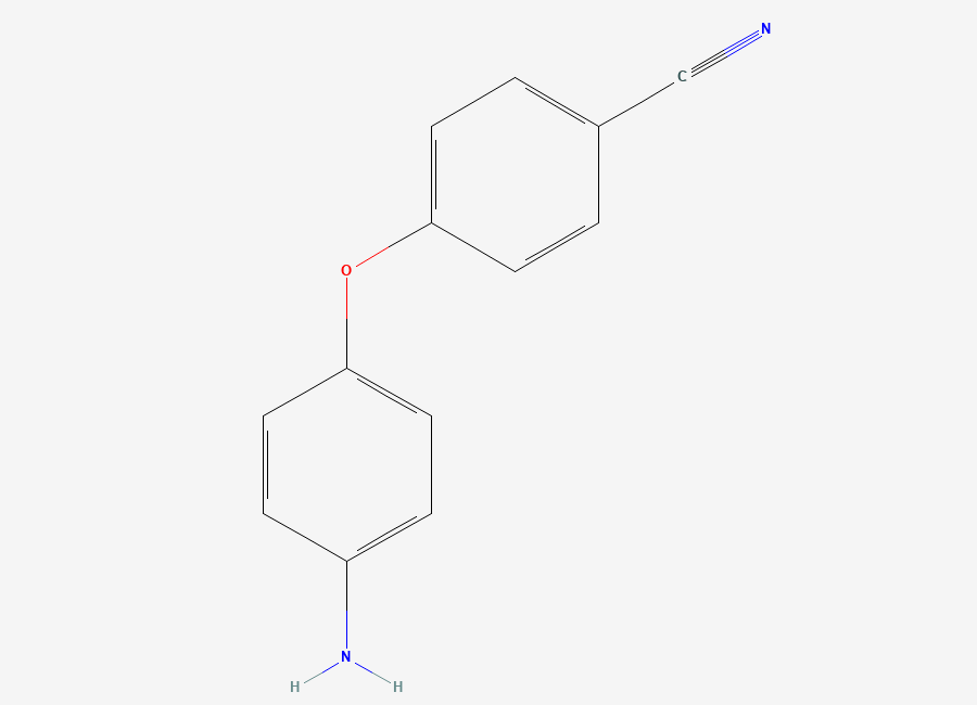 Two-dimensional chemical structure of Benzonitrile, 4-(4-aminophenoxy)-