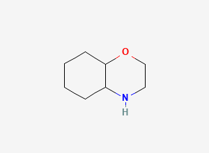 Two-dimensional chemical structure of Octahydro-2H-1,4-benzoxazine