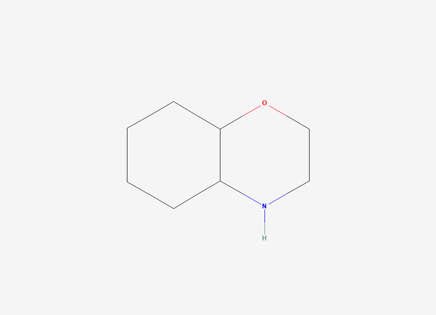 Two-dimensional chemical structure of Octahydro-2H-1,4-benzoxazine
