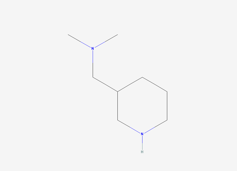 Two-dimensional chemical structure of N,N-Dimethyl-1-piperidin-3-ylmethanamine