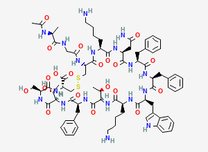 Two-dimensional chemical structure of Somatostatin EP Impurity C