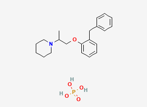 Two-dimensional chemical structure of Benproperine Phosphate