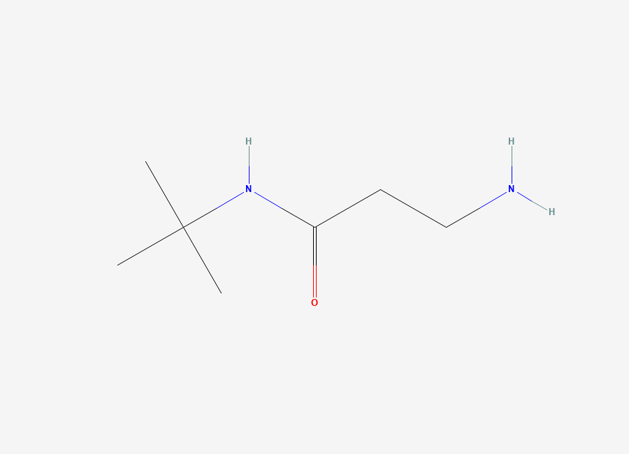 Two-dimensional chemical structure of 3-Amino-N-(tert-butyl)propanamide