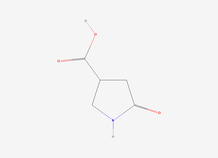 Two-dimensional chemical structure of 5-Oxopyrrolidine-3-carboxylic acid