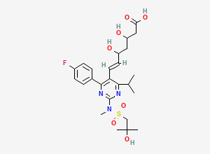 Two-dimensional chemical structure of Isopropanol-Rosuvastatin