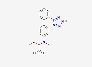 Two-dimensional chemical structure of Valsartan Desvaleryl Methyl Ester / Des(oxopentyl) Valsartan Methyl Ester, CAS 1111177-24-2