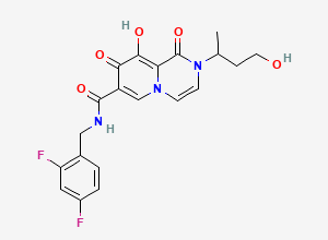 Two-dimensional chemical structure of Dolutegravir Impurity D, CAS 2374716-73-9