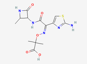 Two-dimensional chemical structure of Aztreonam Impurity C