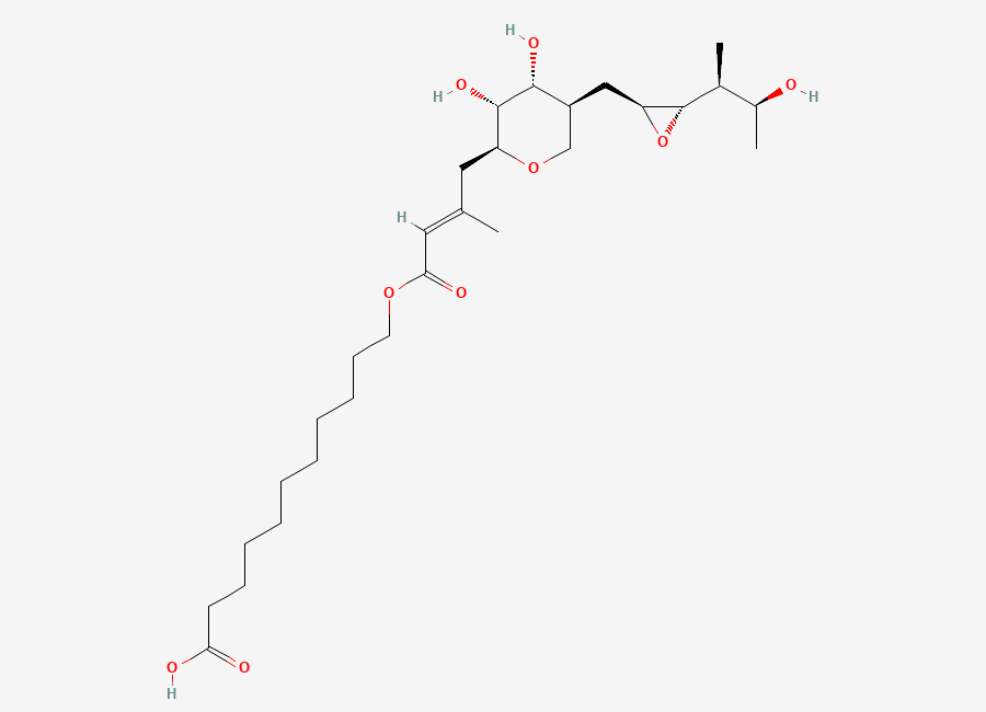 Two-dimensional chemical structure of Pseudomonic acid Impurity E, CAS 167842-57-1