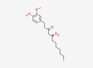 Two-dimensional chemical structure of (8)-Gingerol