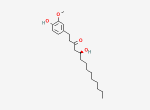 Two-dimensional chemical structure of (10)-Gingerol