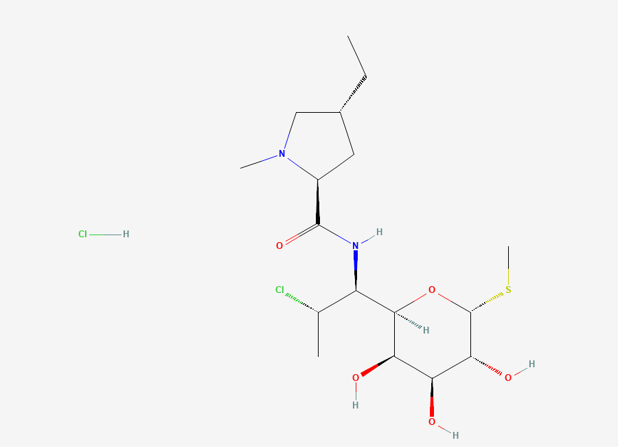 Two-dimensional chemical structure of Clindamycin Hydrochloride EP Impurity B (HCl Salt), CAS 68225-58-1