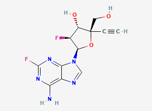 Two-dimensional chemical structure of Clofarabine Impurity 18, CAS 1030595-07-3