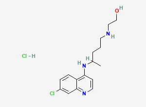 Two-dimensional chemical structure of Cletoquine Hydrochloride