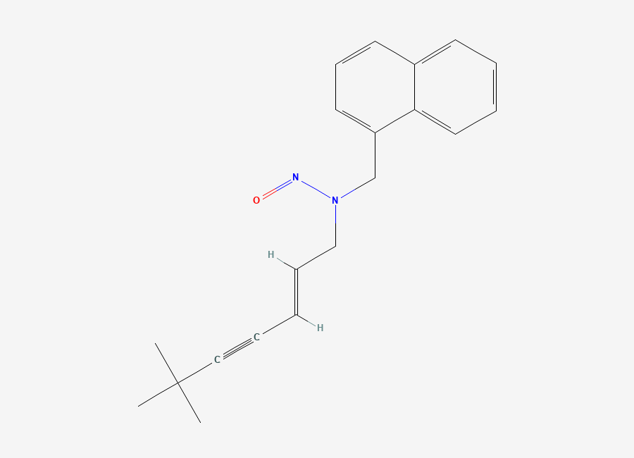 Two-dimensional chemical structure of N-Nitroso-N-desmethyl Terbinafine