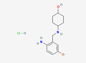 Two-dimensional chemical structure of Ambroxol Monobromo Impurity (HCl salt), CAS 101900-44-1