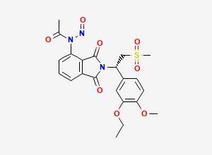 Two-dimensional chemical structure of N-Nitroso Apremilast