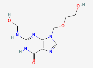 Two-dimensional chemical structure of Acyclovir EP Impurity O, CAS 2190509-40-9
