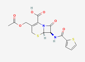 Two-dimensional chemical structure of Cephalosporin Impurity 9, CAS 104758-14-7