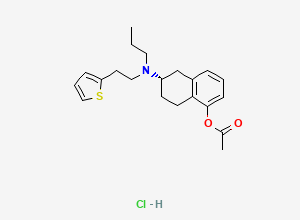 Two-dimensional chemical structure of O-Acetylrotigotine Hydrochloride