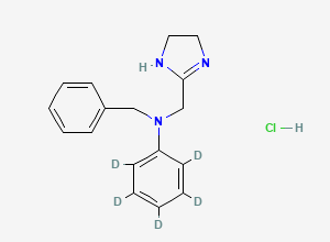 Two-dimensional chemical structure of Antazoline-D5 (HCl Salt)